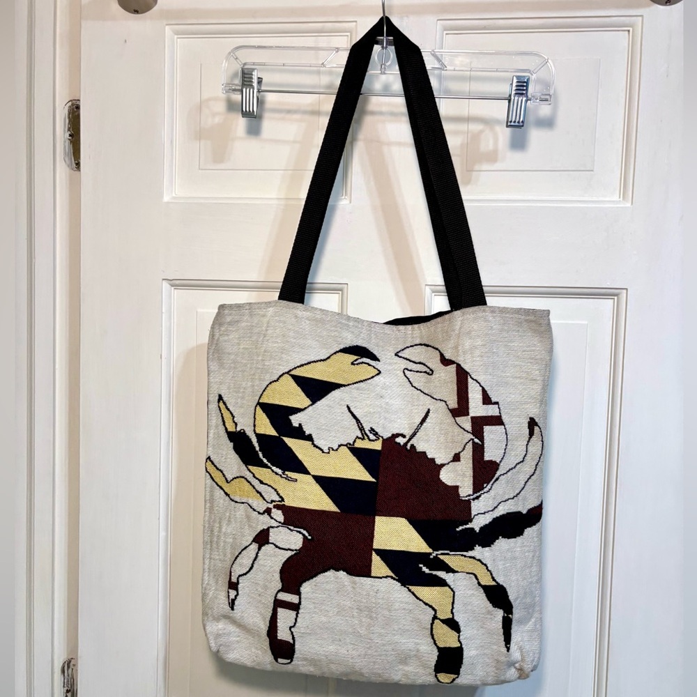 Maryland State Flag Crab tote bag